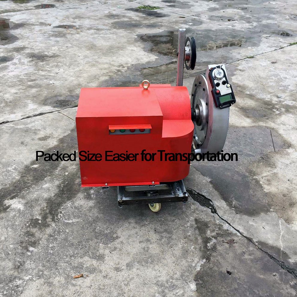 SharingTools's tweet image. Updated electric wire saw machine for construction diamond wire sawing with remote control and protection shied.
