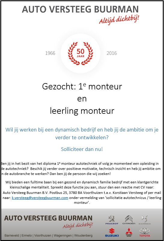 Wie komt ons team versterken? #vacatures voor #verkoop en #werkplaats  versteegbuurman.com/vacatures