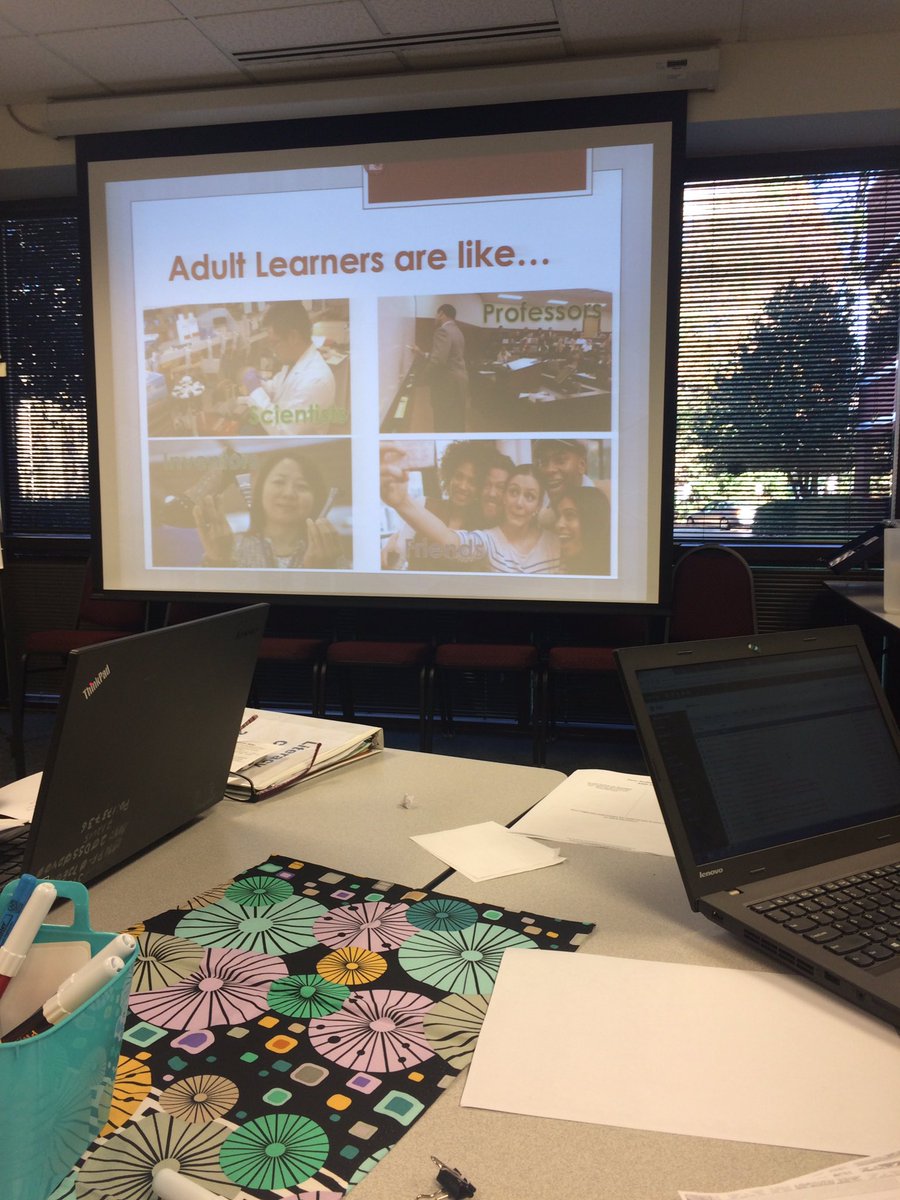 kpmiles11's tweet photo. Great PD today about adult learners!  Which type of learner are you?  @jdparrish #wcpsscoaching https://t.co/CFTV8cyXGp