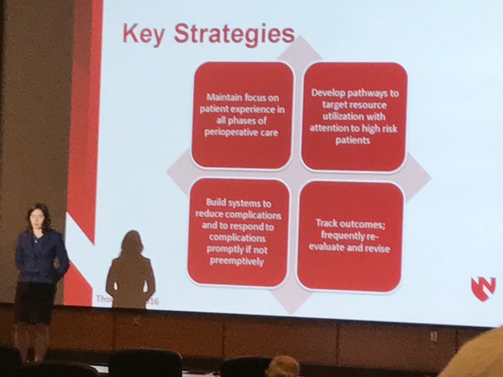 #UNMC &amp; @SHMLive Hospital Section Leader Rachel Thompson MD with excellent Grand Rounds about perioperative care!