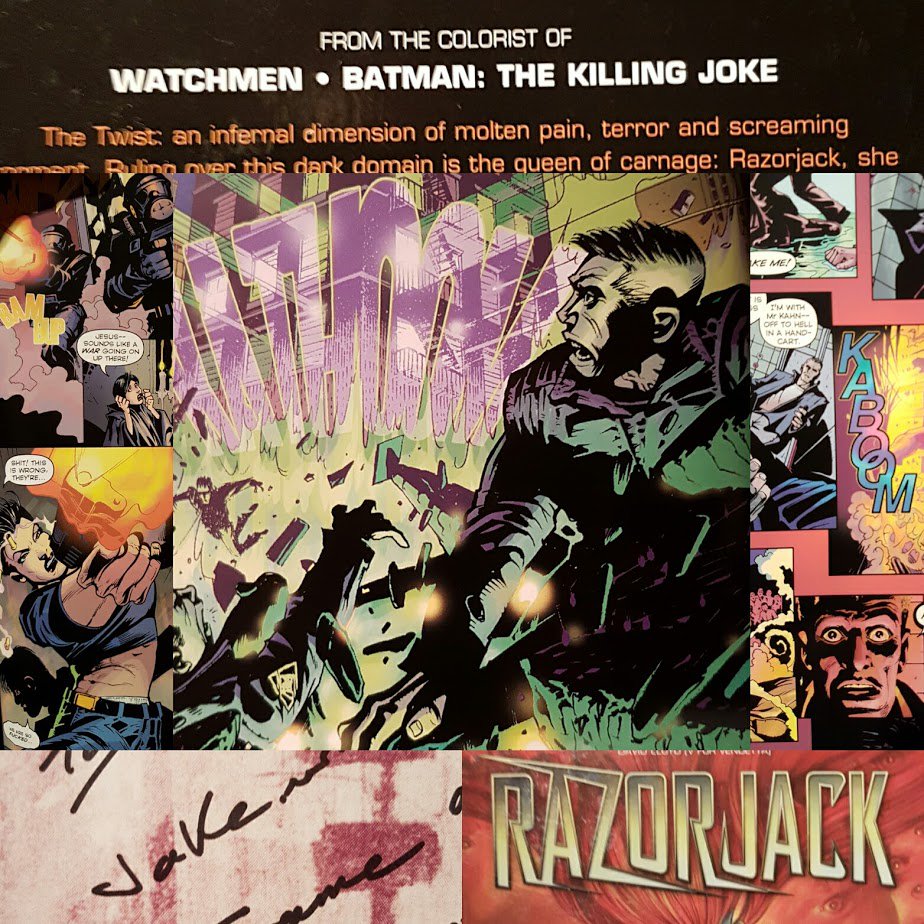 thejakefrancis's tweet photo. Great signed gift from #Comic Legend John Higgins. Thank you!! #Razorjack https://t.co/rjBTQ65SKD