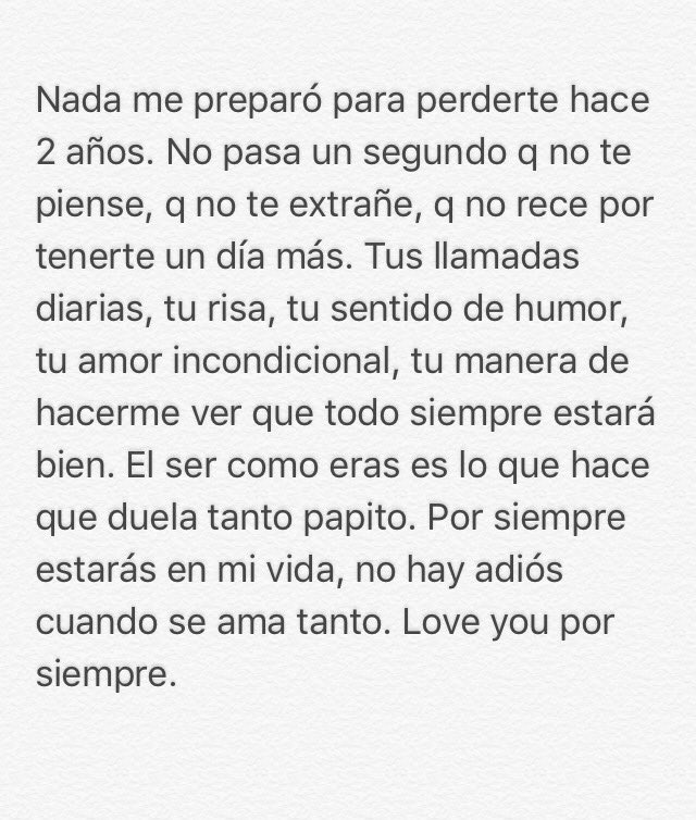 El ser cm eras es lo q hace q duela tanto. Siempre estarás en mi vida,no hay adiós cuando se ama tanto.Love u por siempre.2A❤️😇