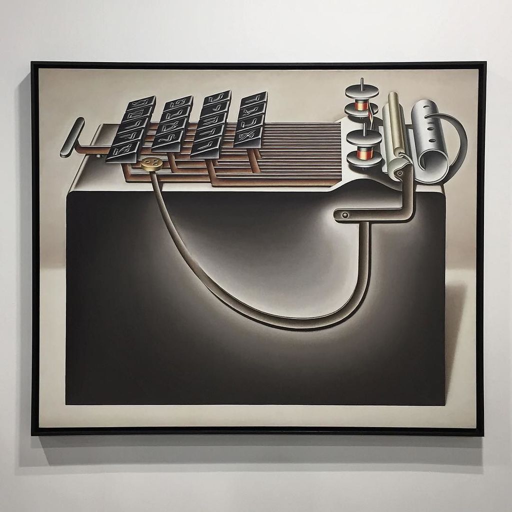 JulienGremaud's tweet photo. "Les exigences de la morale", 1982, #konradklapheck at @galerielelong https://t.co/zAA8vQwSdx https://t.co/DUqw2kkUeM