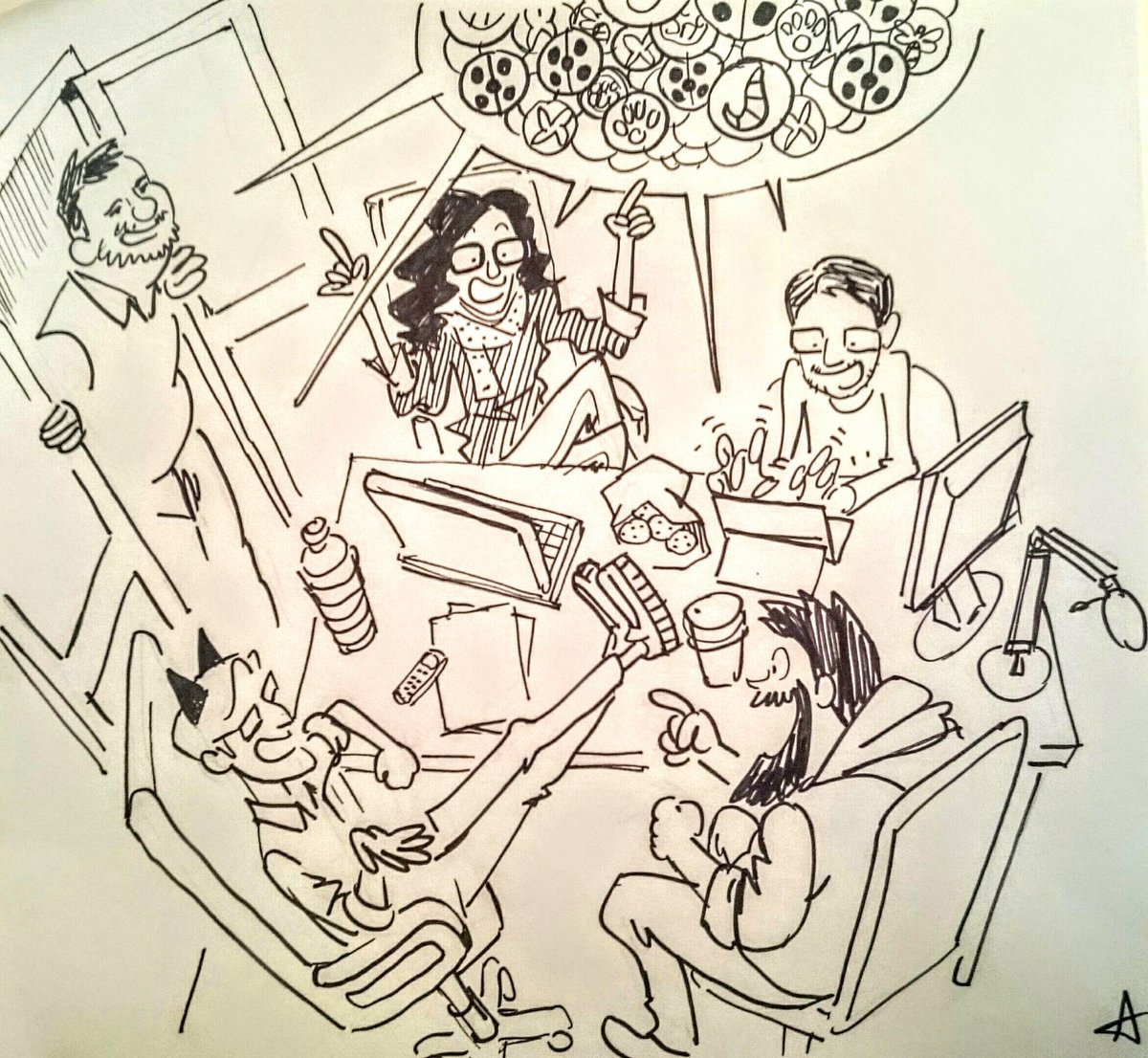 For those who've been wondering: this is how a writing session looks like. #MiraculousLadybug