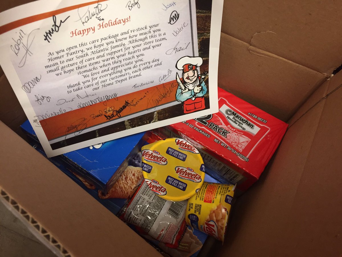 Hectdominguez's tweet photo. Received a very thoughtful package today. Thank you South Atlantic Regional Staff! Our team is very appreciative! @THD_HXT @BobbyBoaenTHD https://t.co/8zNoYWb3Sb