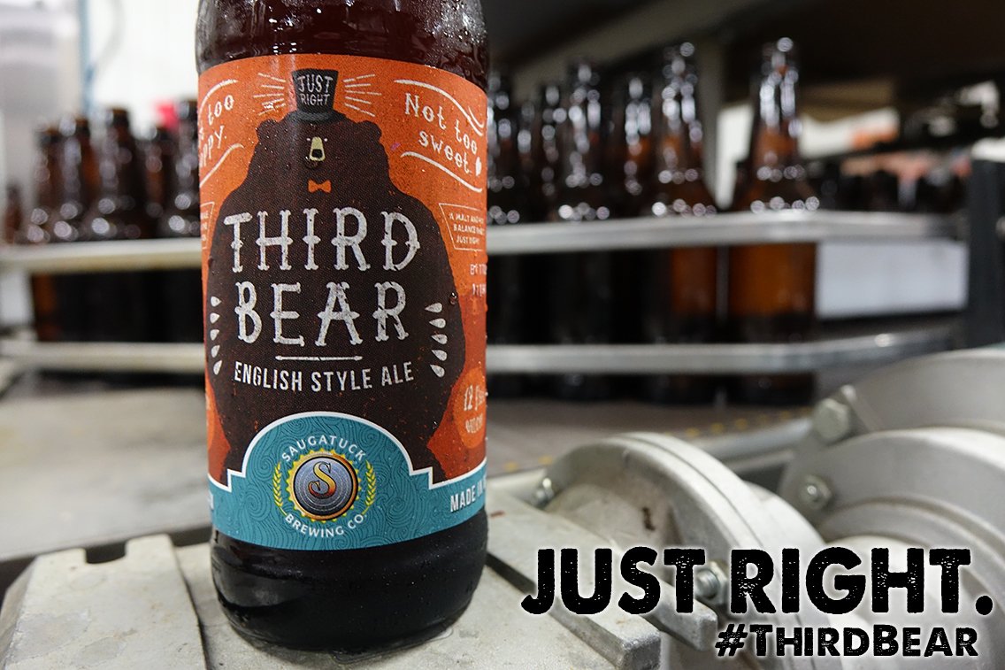 saugatuckbrew's tweet photo. Reach for a beer that's #JustRight. 🍺👋 #ThirdBear #NotTooHoppy #NotTooSweet #SBrewing #EnglishStyleAle https://t.co/ucvLDyFBdC