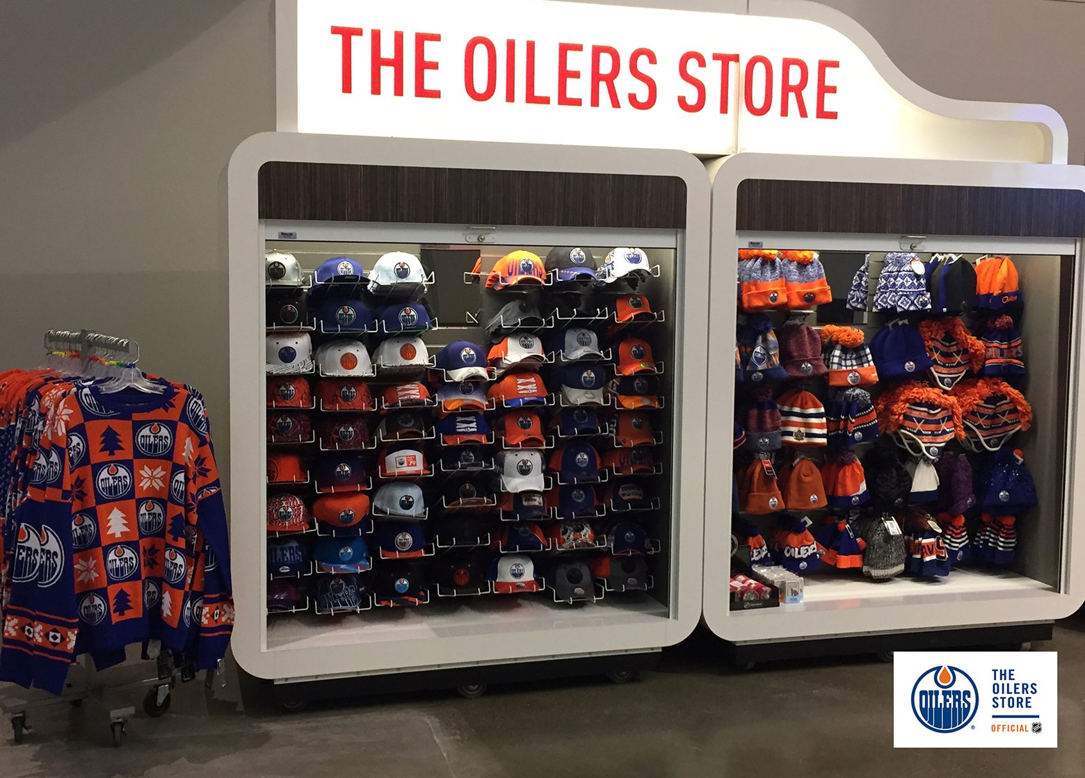 Edmonton Oilers on X: The #Oilers Store's pop-up location is also now open  in @RogersPlace's Ford Hall. No game ticket required to shop.   / X