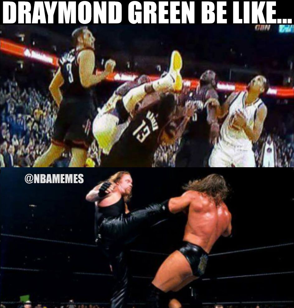 Draymond Green's kicking again.