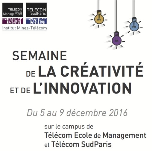 TelecomSudParis's tweet image. La semaine de l'innovation revient du 5 au 9/12 sur le campus de @TelecomSudParis et @TelecomEM !
Plus d'infos sur bit.ly/2faAd8Q