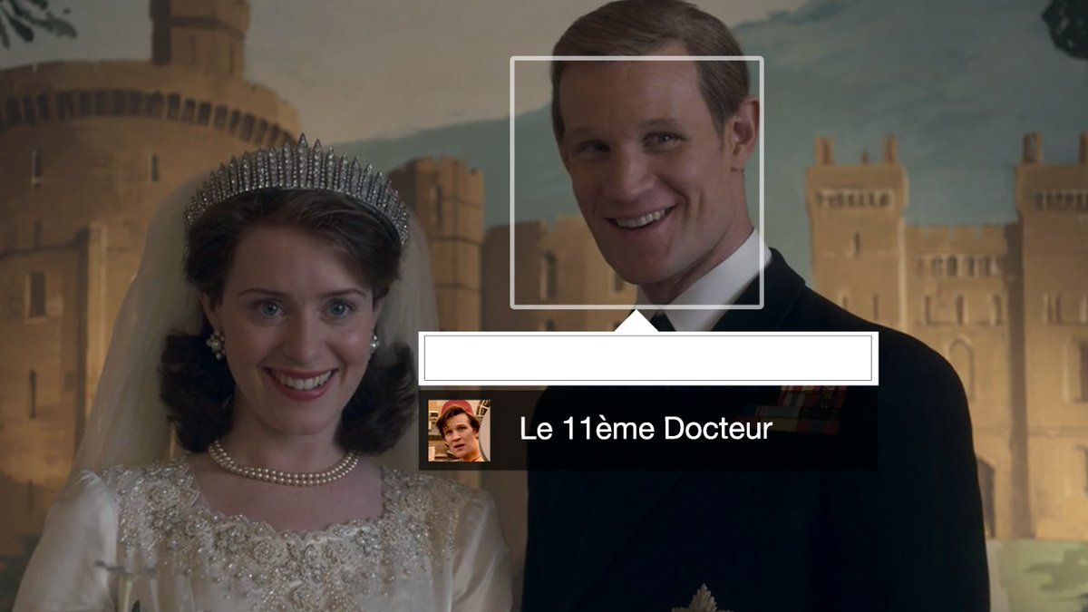 NetflixFR's tweet photo. La reconnaissance faciale, c'est pas encore au point. #TheCrown #DoctorWho https://t.co/R0FcrBLUW6