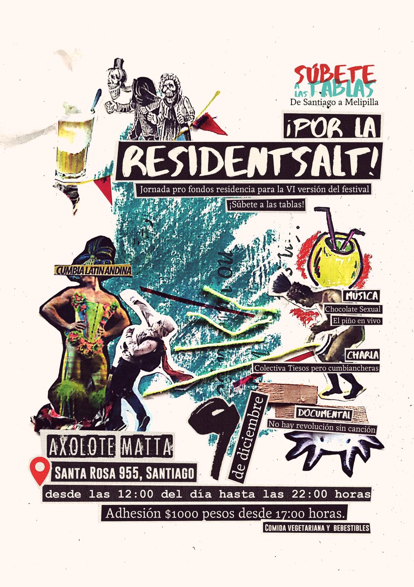 ¡Cabres, amigues! Tenemos mambo el próximo viernes 9/12 para apoyar la implementación de la residencia del SALT2017😌 facebook.com/events/1043270…