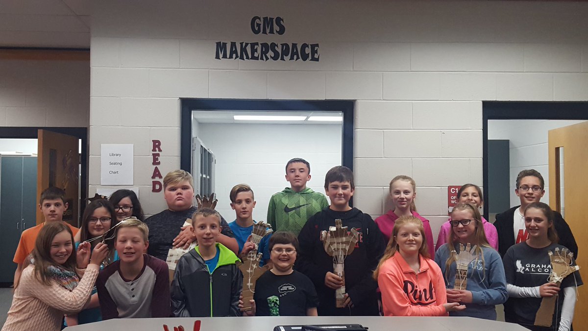 GMSGOAL's tweet photo. A great day of hands on learning! #GMSmakerspace https://t.co/4pmYUxyp56