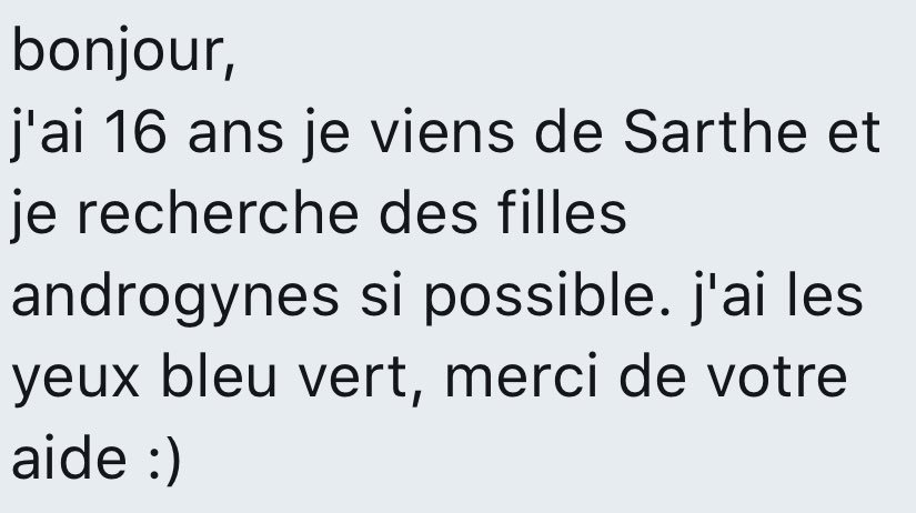 lesb_rencontres's tweet photo. 16 ans de Sarthe | des andro ? 💙 https://t.co/H54qoxED8m
