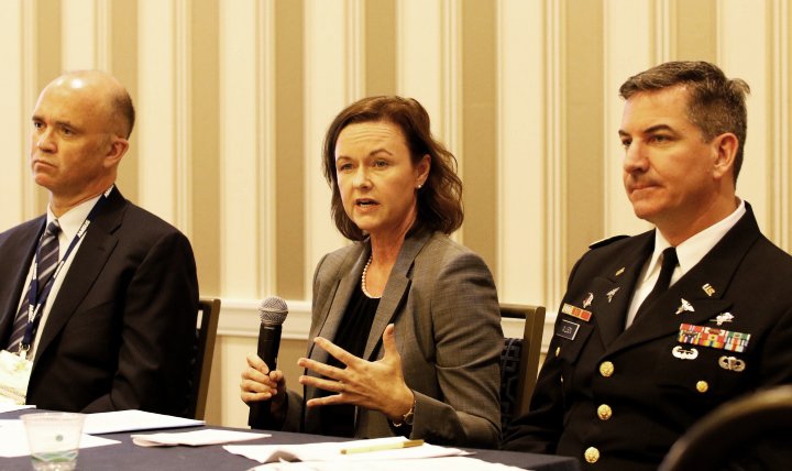 MilitaryHealth's tweet photo. Officials discuss the significance of #militaryhealth's new @DoD_EHR #MHSGENESIS at #AMSUS2016: https://t.co/dq9kT7lN3p https://t.co/sEgSDSo0qn