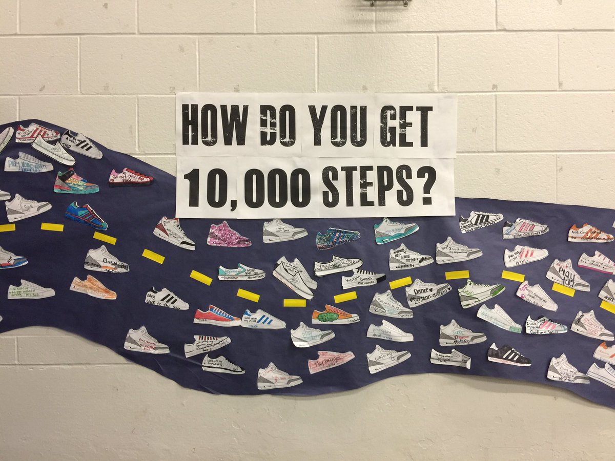 kylemckune's tweet photo. Had kids identify different ways to get 10,000 steps. #KNOWmoore #moorepe https://t.co/3o6B7bbnWT