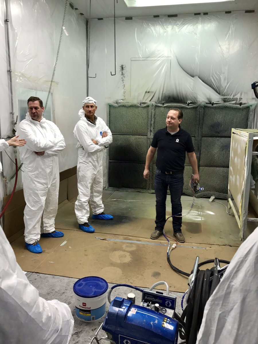 Vandaag weer een informatieve dag gehad bij <a href="/SprayMaxGraco/">SprayMax Graco</a> met een leuke groep klanten van @BevelaBV. Met speciale dank aan #Bas Wansink