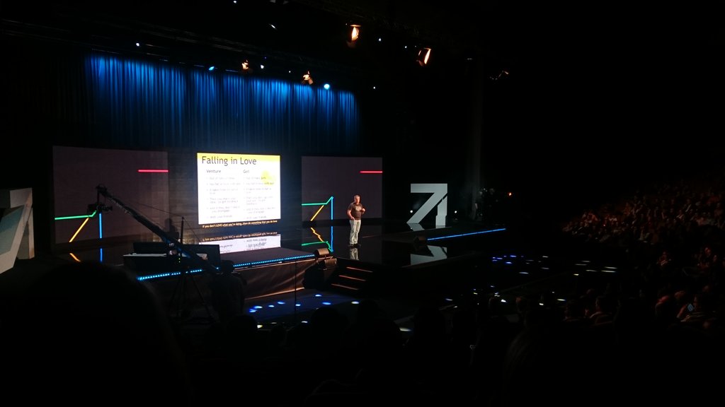 science_sk's tweet photo. The one and only Uri Levine at #sask2016 makes time pass so much more pleasantly while we wait for the winners of the Science category https://t.co/TcXjPIjpHF