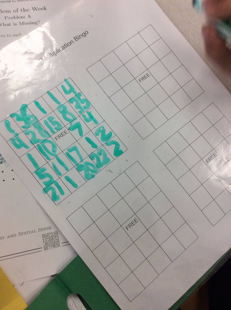 mrsjthiessen's tweet photo. I wonder if these students will change the numbers they use on the next round? @mburnsmath https://t.co/pd5xjsesRJ