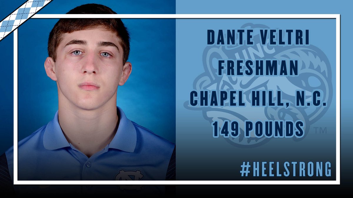 UNCWrestling's tweet photo. Last of our incoming class is Dante Veltri aka Bruce! #HeelStrong #Mile20 https://t.co/fzWS62f50t