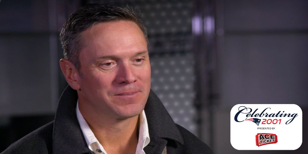 Patriots's tweet photo. Drew Bledsoe stops by #Patriots All Access to chat with old friend and former teammate @scottzolak: https://t.co/zvixCAcKJS https://t.co/JbUmwBlIb5