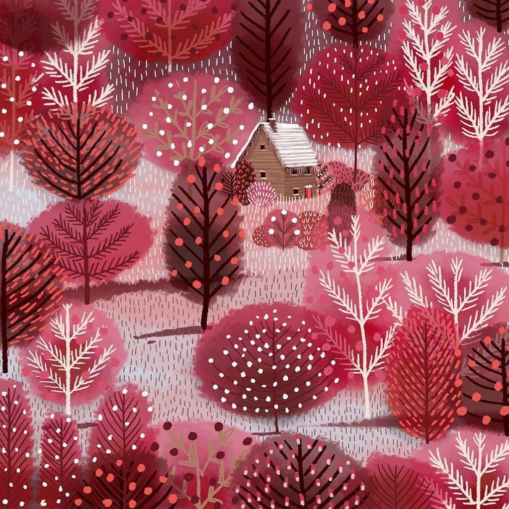 #colour_collective and a little house in the woods with a #scarlet door. Happy weekend! ift.tt/2gvPHUf