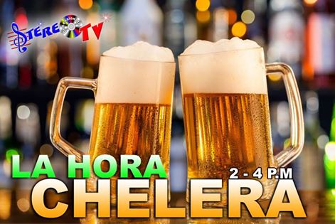 Estamos en #Lahorachelera full cumbia....mandanos tus saludos...  
------> Síguenos como: <a href="/StereotvOficial/">Radio Stereo TV</a> en face y twitter.