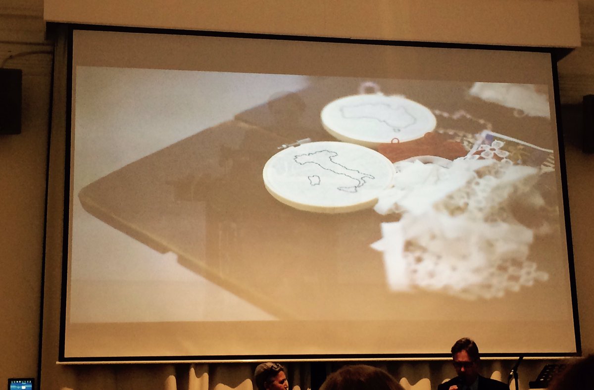Cat3Sin's tweet photo. Wonderful opening of Beyond Borders.Transnational #Italy exhibit @iiclondra #TransModLangs on notions of language,diversity,identification https://t.co/CQnD7XWI8g