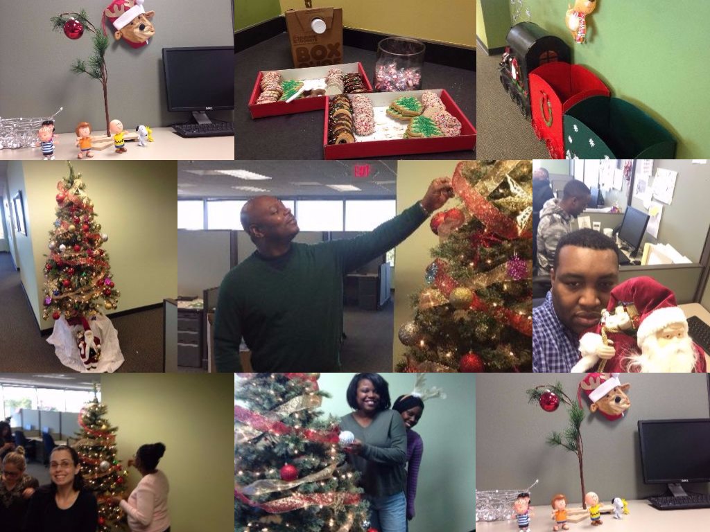 HireVelocity's tweet image. &apos;Twas a #holly, #jolly time decorating our #Atlanta office today. Sry. to the Sandy Springs @DunkinDonuts, for buying all your hot chocolate