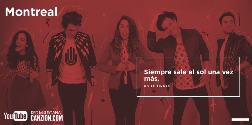 CanZion's tweet photo. Te invitamos a conocer el canal de @montrealbanda, y escucha su tema #NoTeRindas, a través de la #RedMultiCanal ➜ https://t.co/VJzvrO0epA https://t.co/3TDUnCqLvn