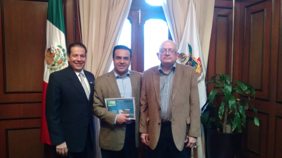 USEMQueretaro's tweet photo. @USEMQueretaro  en reunión de acercamiento con el Mtro. @LuisBNava  Jefe de la Oficina del Gobernador del Estado. https://t.co/H6A5Q9aIts