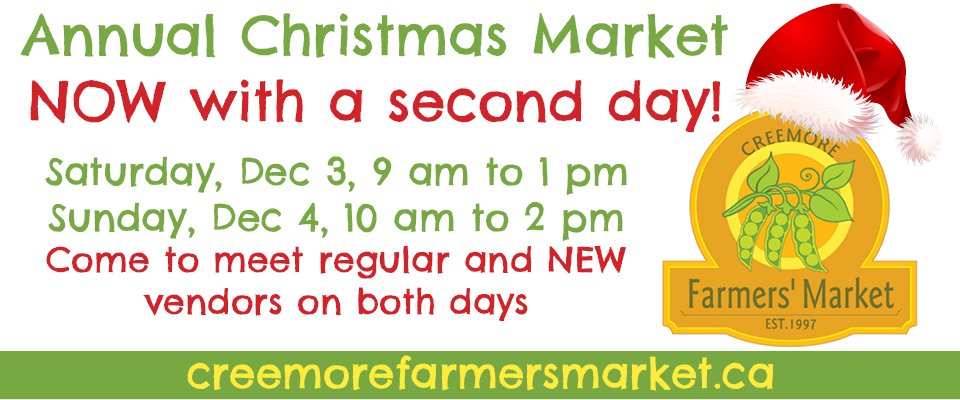 Tree lighting ceremony &amp; kids activities tonight, <a href="/CreemoreFM/">Creemore FM</a> #ChristmasMarket tomorrow &amp; Sunday, at Station on the Green!