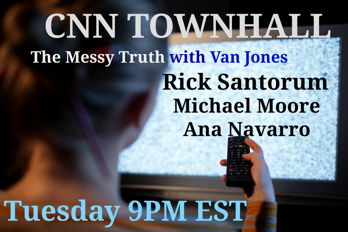 valsthewoman's tweet photo. .@VanJones68 This is going to be GREAT! @RickSantorum #TuneIn #CNN Tuesday Dec 6th 9PM EST! @Patriot_Voices #TheMessyTruth https://t.co/CvxW93Fi1P