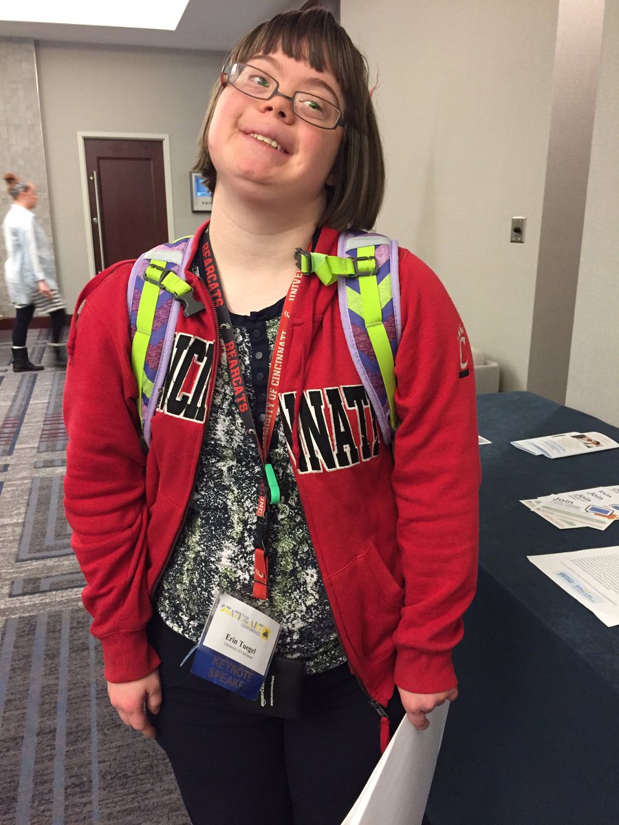 kmusheno's tweet photo. Enjoyed hearing from Erin Tuegel who attended U of Cincinnati and loved every class #2016soa @AndyAUCD @AUCDvt @thinkcollegeICI @AUCDNews https://t.co/bNUaYIEfvZ