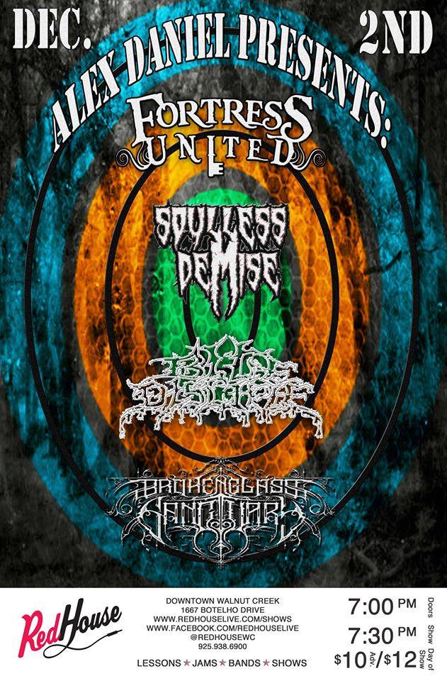 FortressUnited's tweet photo. #tonight #videoshoot #RedHouse #WalnutCreek #allages #FortressUnited #BileDisciple @SoullessDemise @BrokenGlassSanc #hornsup #BayAreaMetal https://t.co/HCKqAPOoSi