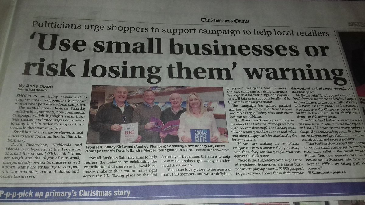 Andy Dixon (@adixonhnm) on Twitter photo Use them or risk losing them -- more in today's <a href="/InvCourier/">Inverness Courier</a> #SmallBusinessSaturday #SmallBizSatUK @FSB_HandI @drewhendrySNP @FergusEwingMSP Use them or risk losing them -- more in today's <a href="/InvCourier/">Inverness Courier</a> #SmallBusinessSaturday #SmallBizSatUK @FSB_HandI @drewhendrySNP @FergusEwingMSP