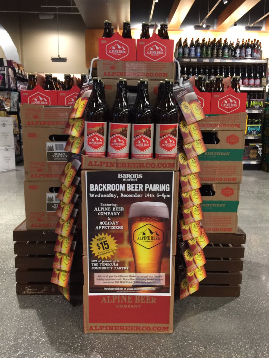 BaronsMurrieta's tweet photo. #Backroom #Beerpairing @BaronsMurrieta is fast approaching! Limited tickets available and are going fast:)! Event is on 12/14/16 @6pm https://t.co/Z1pPbLJui7