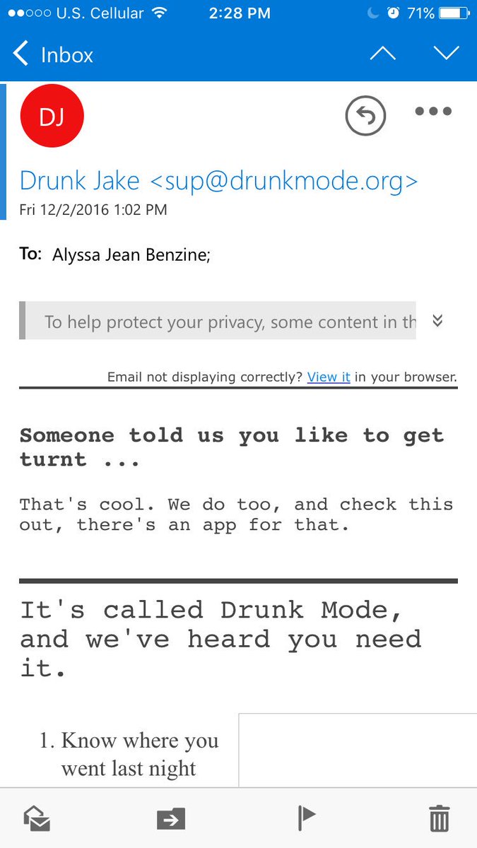 alyssabennyy's tweet photo. Got this email today.... 🆒 https://t.co/OHdrbIqPoH
