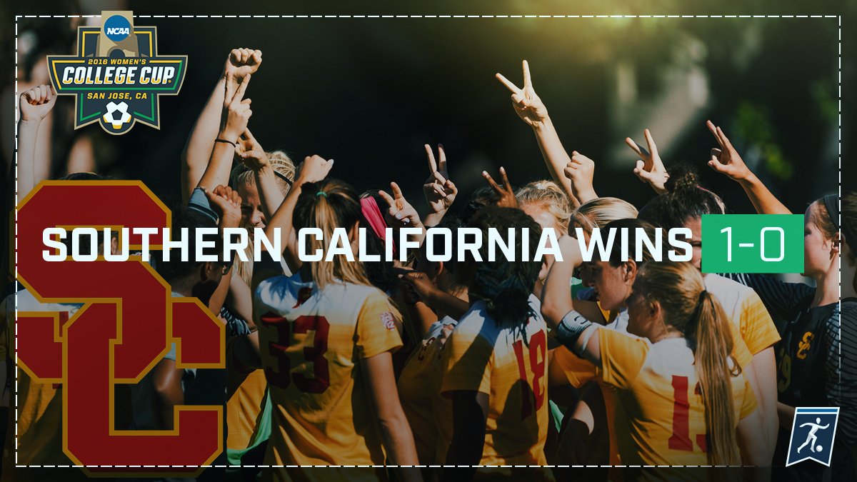 NCAASoccer's tweet image. Southern Cal dispatches Georgetown and advance to the #WCollegeCup final!

The Trojans will meet West Virginia for the 🏆