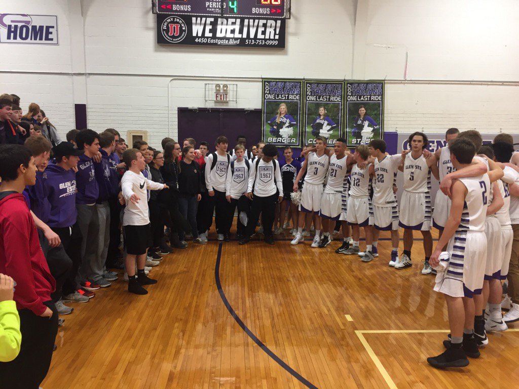 GE defeats Little Miami 61-60. AJ leading scorer with 15. Good game by all. @GEHS_Trojans