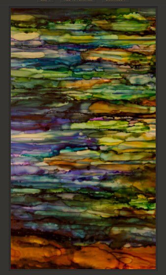 RodenbaughArt's tweet photo. Close up of my ink piece called "beach Glass" @FCDLibrary A is for Art show, reception this Sunday!! #lcsart https://t.co/o04IURxOAB