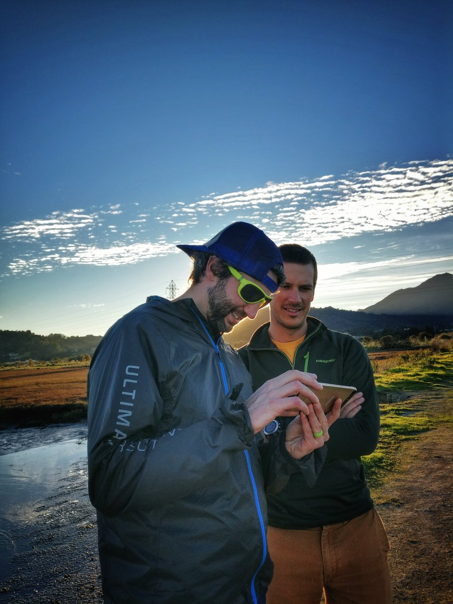 TriMilan's tweet photo. Excited to be reunited with these two and to race #TNF50 together tomorrow. 

#ultrarunning #TNF50  #bringiton #roostraceteam #roostmutteam https://t.co/2VMSRzj7Zi