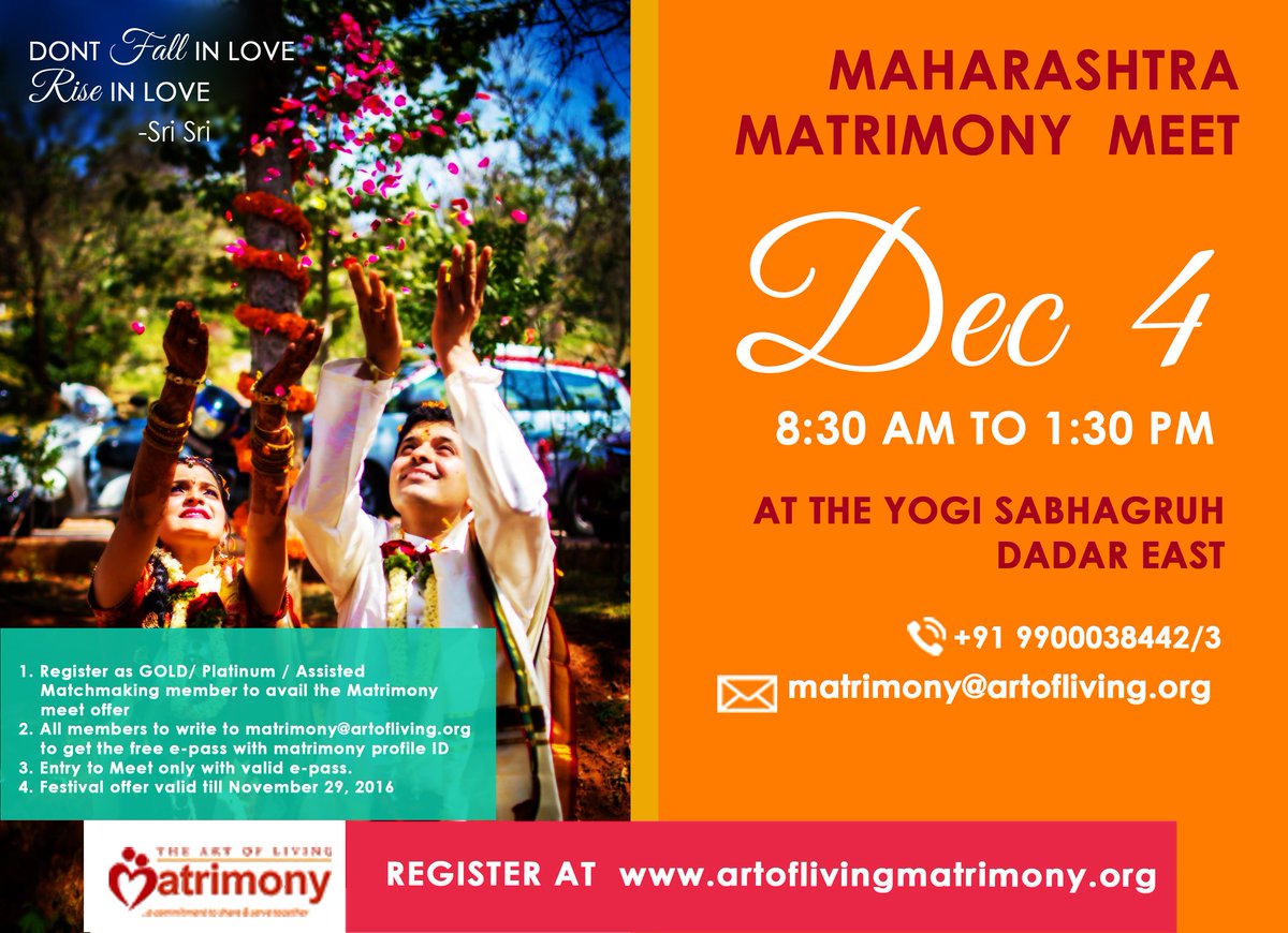 AoLMatrimony's tweet photo. Do not wait for the Love to come to you. Go &amp; find your beloved one in the Maharashtra matrimony meet!
Come &amp; Be a part of this GRAND Event. https://t.co/1jFeFBHogG