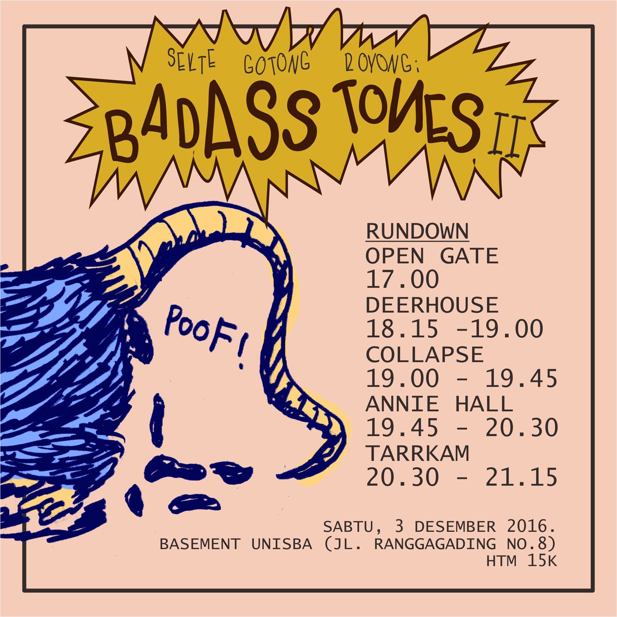 HARI INI JAM 5 SORE! Bawa uang lebih buat jajan enak disana, karena bakal ada beberapa lapakan juga nanti. Sampai nanti ya!