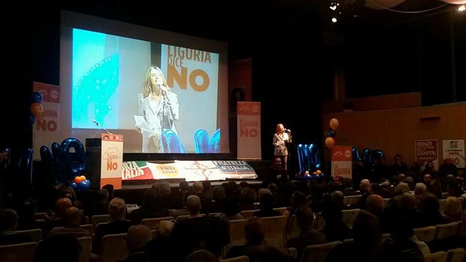 GiovaneItaliaGe's tweet photo. Alla fine questa lunga campagna adesso l'ultimo sforzo al #referendumcostituzionale #noivotiamoNO @LiguriaFiG @GiovanniToti @ComitatoDelNO https://t.co/M6jqr3QLTt