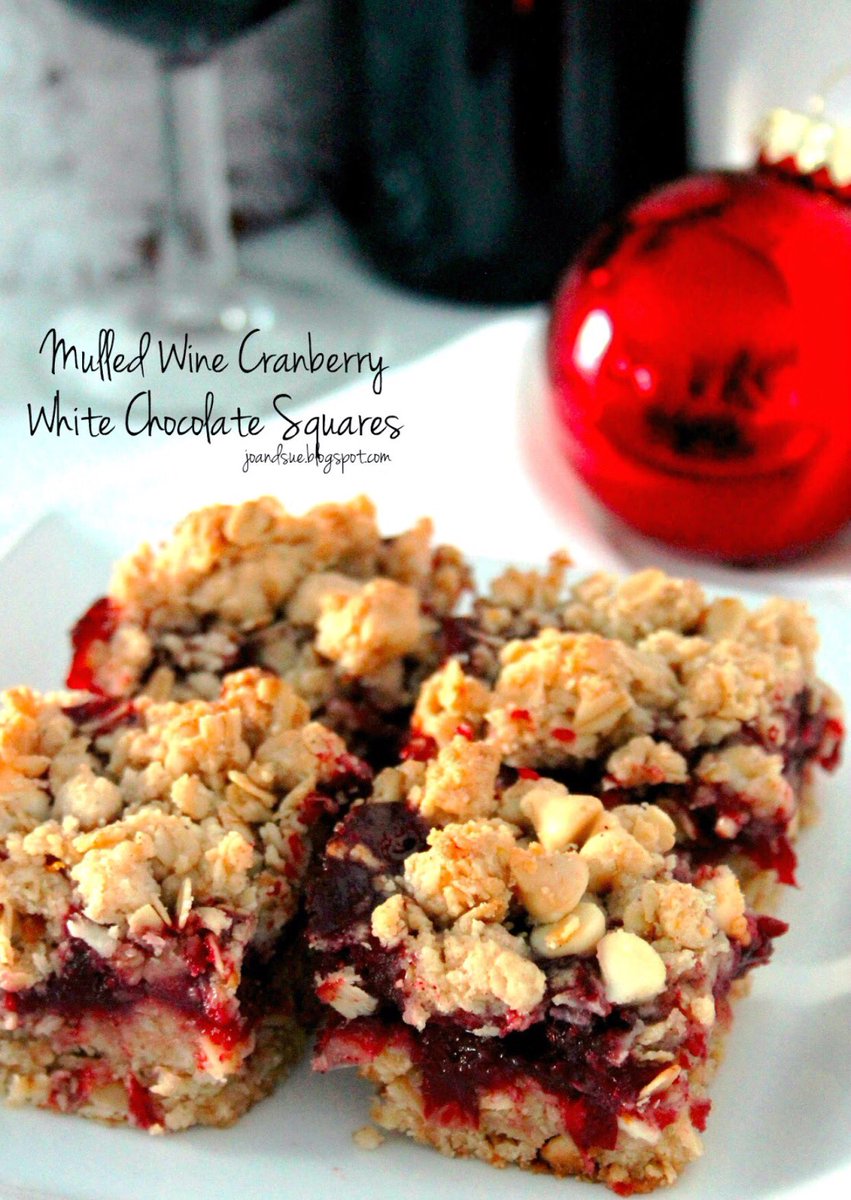 joandsue's tweet photo. Mulled Wine Cranberry and White Chocolate Squares. #chipits @Hersheys #holidaybaking https://t.co/HBIJBCqTVa