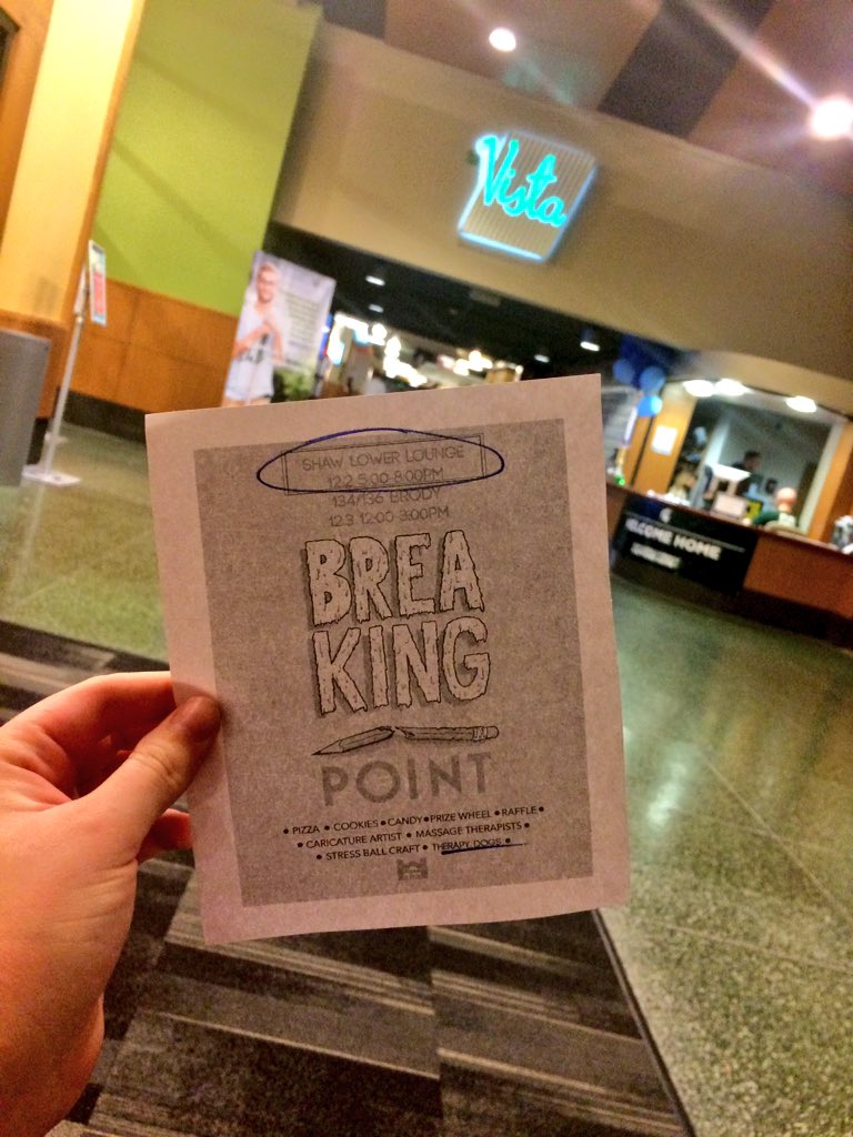 MSURHA's tweet photo. Breaking Point is happening RIGHT NOW in the Shaw Lower Lounge! We have free pizza 🍕 https://t.co/qs5BHE2Q7G