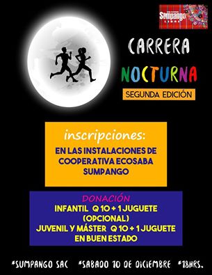 sumpango_libre's tweet photo. Ya a la venta de números  #CarreraNocturna, sabádo 10 de diciembre y el día del evento. https://t.co/AHpiKvWpag