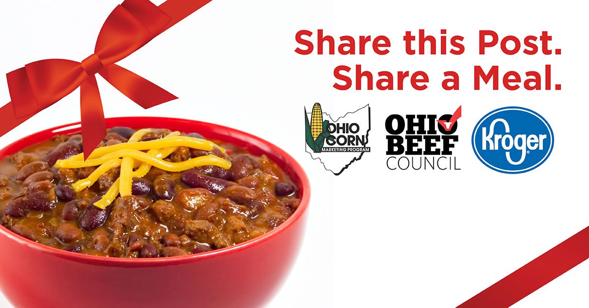 OHIOBEEF's tweet photo. Each time this post is retweeted two pounds of ground beef will be donated by @kroger @OhioCornWheat and Ohio's Beef Farmers! https://t.co/j5DdrRWX1R