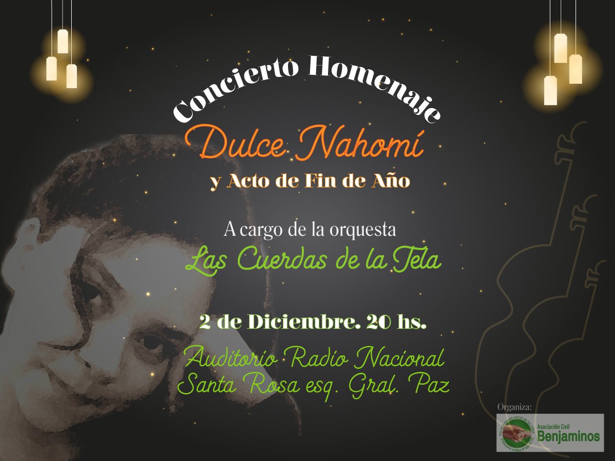 kuniarias's tweet photo. En instante Acto de fin de año #Benjaminos con #LasCuerdasDeLaTela en auditorio de Radio 📻 Nacional y homenaje a Dulce Nahomi @pollowalter https://t.co/XOCWWoCHpR
