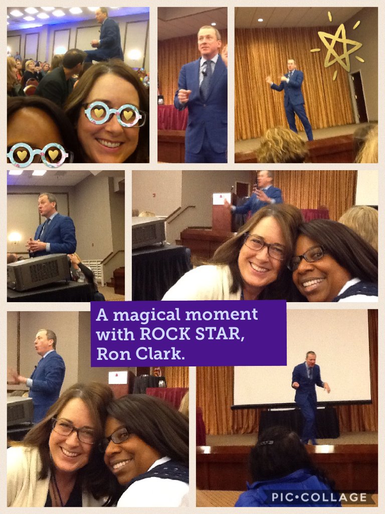 TechCoachLaura's tweet photo. A magical moment with ROCK STAR, Ron Clark. #VASCD2016 @carrieGantt @VASCD #vbits https://t.co/ezCwoeTGep https://t.co/gUhHXHublo